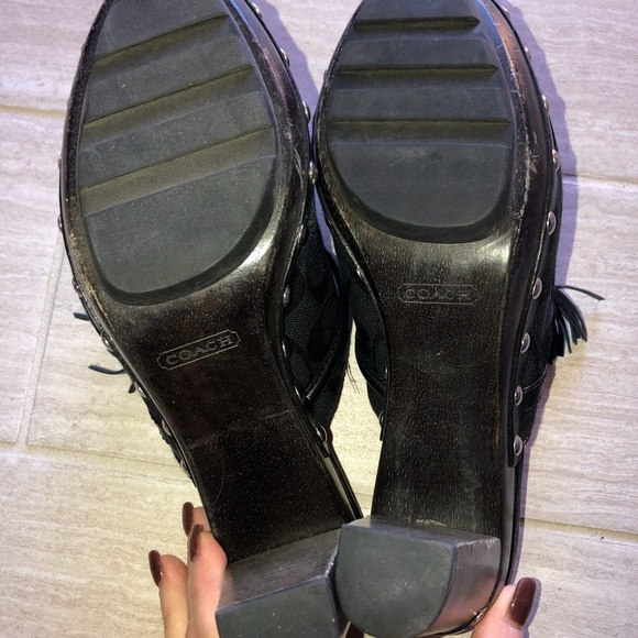 Coach heeled mules - Picture 5 of 7